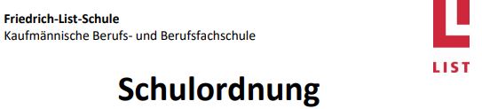 Schulordnung und EDV-Nutzungsordnung